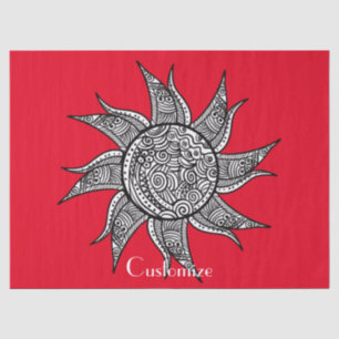 Papel De Seda Sun Tattoo Thunder_Cove al estilo Henna