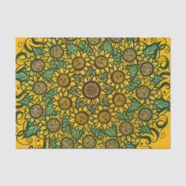 Papel De Seda Sunflower Mandala Naturaleza Lover Sunflowers Flor