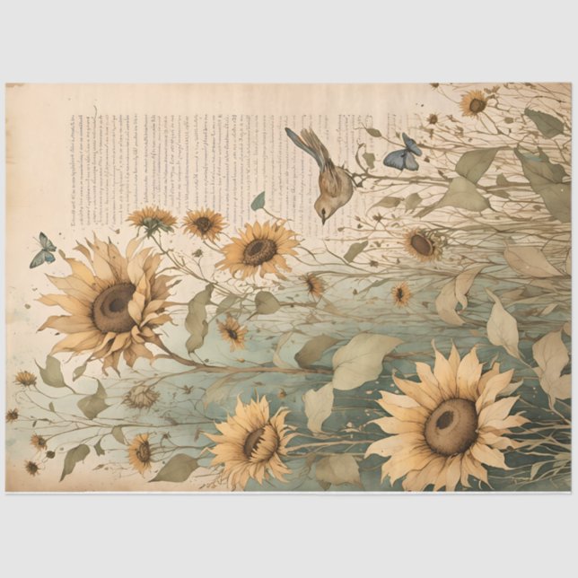 Papel De Seda Sunflower Whispers (Anverso)