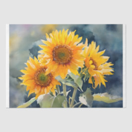 Papel De Seda Sunflowers