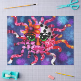 Papel De Seda Sunge sinusal cara Desnudo rosa zodiaco púrpura