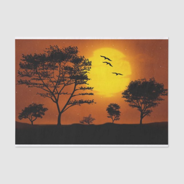 Papel De Seda Sunset africano (Anverso)