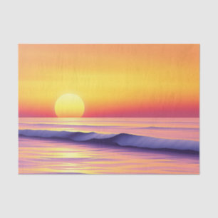 Papel De Seda Sunset de un sueño abstracto sobre una tranquila e