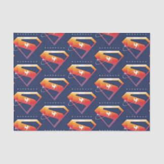 Papel De Seda Sunset Soar Superman Shield