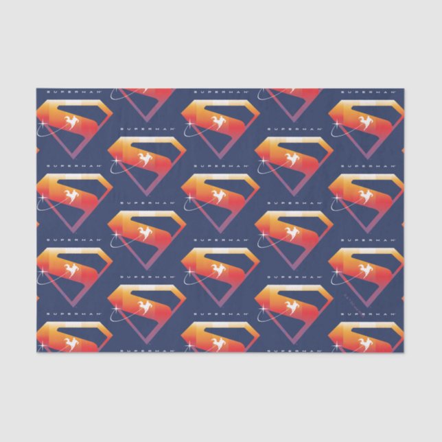 Papel De Seda Sunset Soar Superman Shield (Anverso)