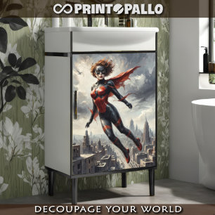 Papel De Seda Super heroína madre en historietas de 1950