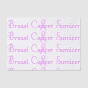 Papel De Seda Superviviente de lujo del cáncer de pecho