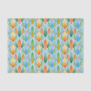 Papel De Seda Surfing Green Naranja y Blue Summer