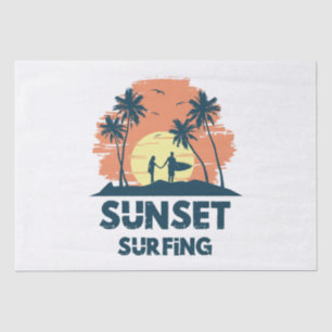Papel De Seda Surfing - Surfing Sunset