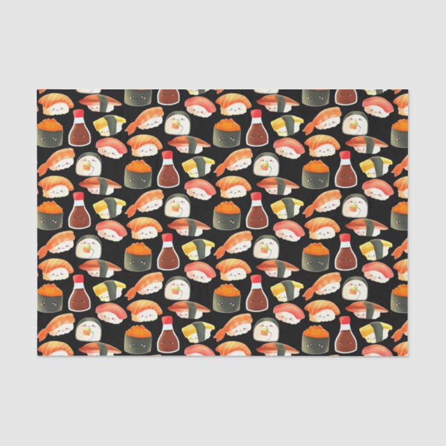 Papel De Seda Sushi japonés suave (Anverso)