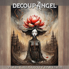 Papel De Seda Susurros del Lotus - Decoupage -