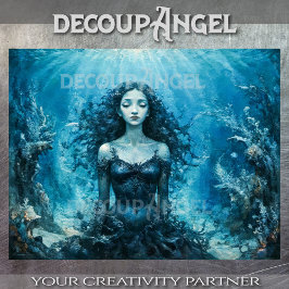 Papel De Seda Susurros Subacuáticos - Decoupage -