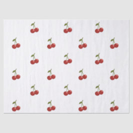 Papel De Seda 🍒 Sweet Cherry Minimal Elegant Tissue Paper