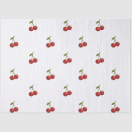 Papel De Seda 🍒 Sweet Cherry Minimal Elegant Tissue Paper