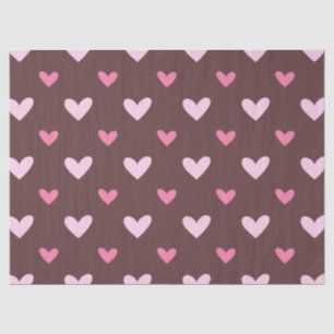 Papel de seda Sweetheart – Corazones rosados y rub