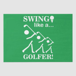 Papel De Seda Swing Like A Golfer Golf