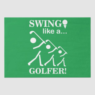 Papel De Seda Swing Like A Golfer Golf