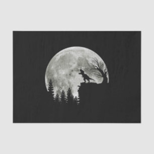 Papel De Seda T Rex De Pie En La Montaña De Halloween