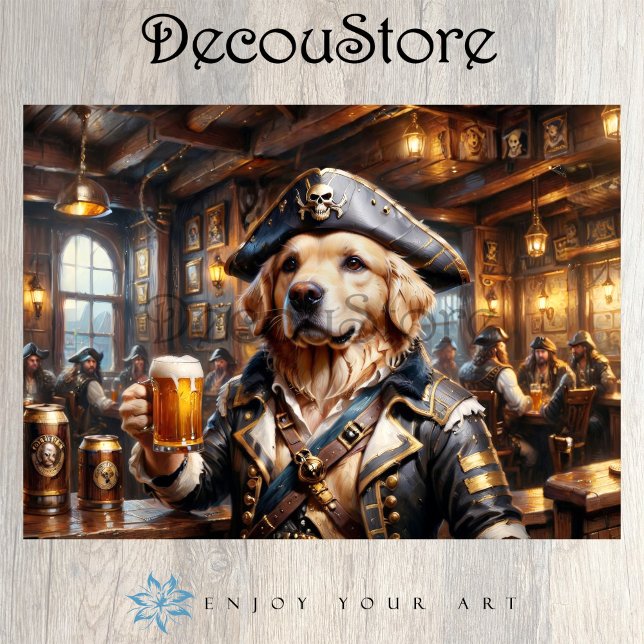 Papel De Seda Taberna del Perro Pirata Decoupage (Subido por el creador)