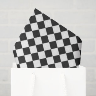 Papel De Seda Tablero de ajedrez negro blanco multi uso Diversió