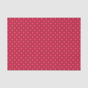 Papel De Seda Tablero de ajedrez rojo negro
