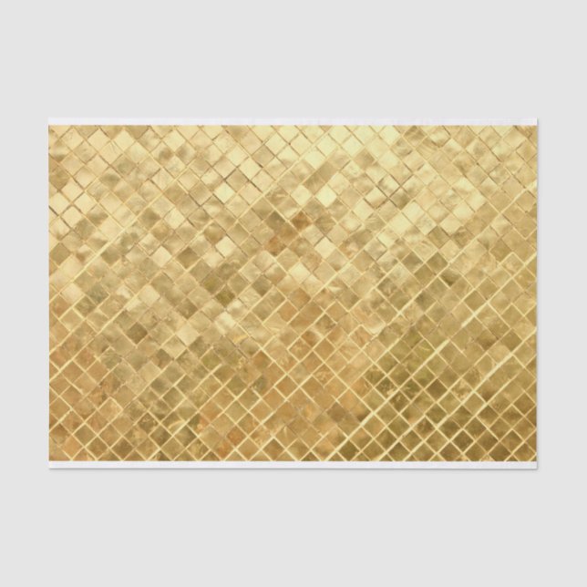 Papel De Seda Tablero de damas de oro de Falln (Anverso)