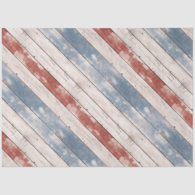 Papel De Seda Tablón de madera rústica americana (Anverso)