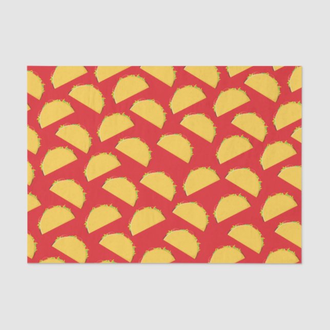 Papel De Seda Taco Birday Party Gastronomía Mexicana (Anverso)