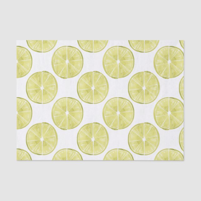 Papel De Seda Taco sobre esto | Patrón Lime (Anverso)