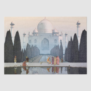 Papel De Seda Taj Mahal, Hiroshi Yoshida, Woodcut