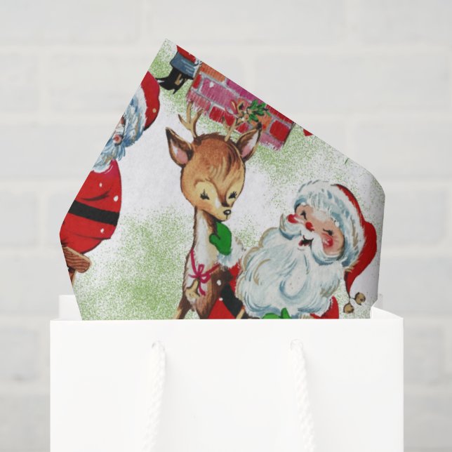 Papel De Seda Taller Antiguo de Santa (Bolsa de regalo)