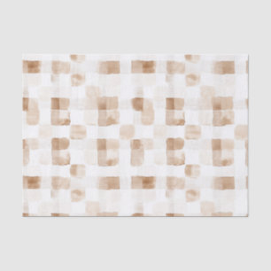 Papel De Seda Tan Brown Cream Stripes