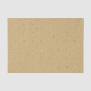 PAPEL DE SEDA TAN BROWN PURPURINA MIRA PUNTOS IRLANDESES DE POLK