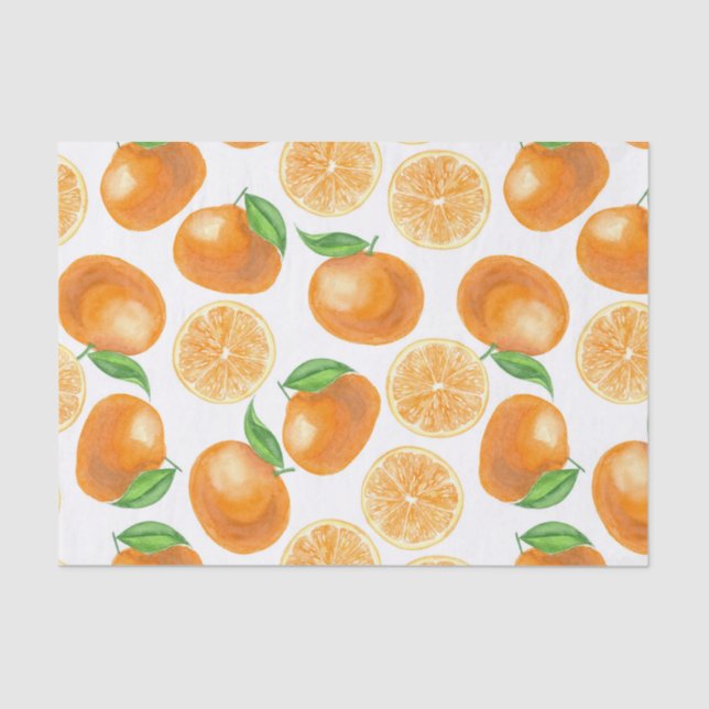Papel De Seda Tangerinas acuáticas (Anverso)