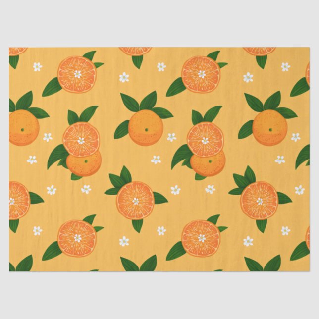 Papel De Seda Tangerinas de Verano (Anverso)