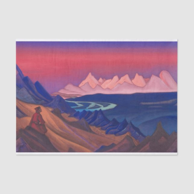 Papel De Seda Tanglha, canción de Shambhala por Nicholas Roerich (Anverso)