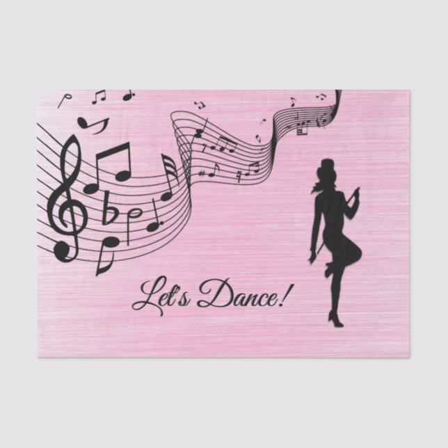Papel De Seda Tap Dance Pink (Anverso)