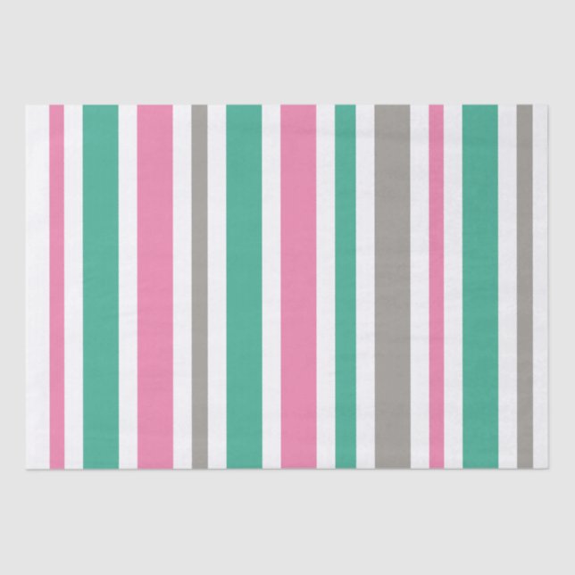 Papel De Seda Tapa de tazas verde rosa (Anverso)