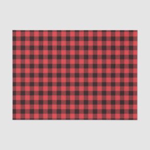 Papel De Seda Tapado de búfalo rojo y negro