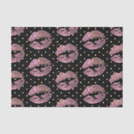 Papel De Seda Tapas de Purpurina rosado Kissable