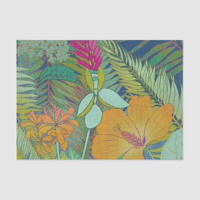 Papel De Seda Tapiz tropical II (Anverso)