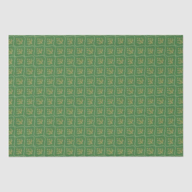 Papel De Seda Tapiz verde (Anverso)