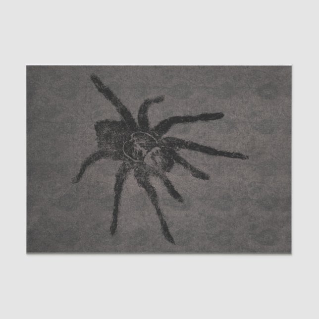 Papel De Seda Tarantula Goth Decoupage (Anverso)