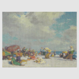 Papel De Seda Tarde de verano en la playa (por E.H. Potthast)