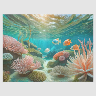 Papel De Seda Tarde en el Arrecife de Coral, Diseño 3