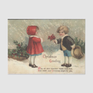 Papel De Seda Tarjeta de Navidad de Ellen Clapsaddle