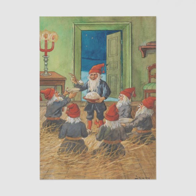 Papel De Seda Tarjeta de Navidad de Jenny Nystrom (Anverso)