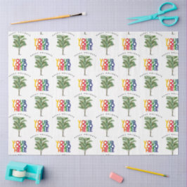 Papel De Seda Tarjeta de Navidades de vacaciones con logotipo de