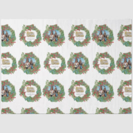 Papel De Seda Tarjeta navideña navidad con foto familiar