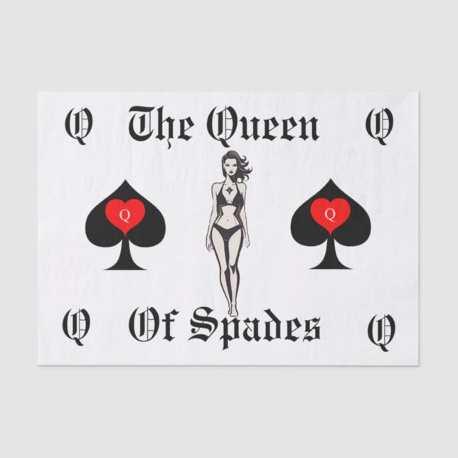 Papel De Seda Tarjeta Tarot Thunder_Cove Reina de espadas (Anverso)